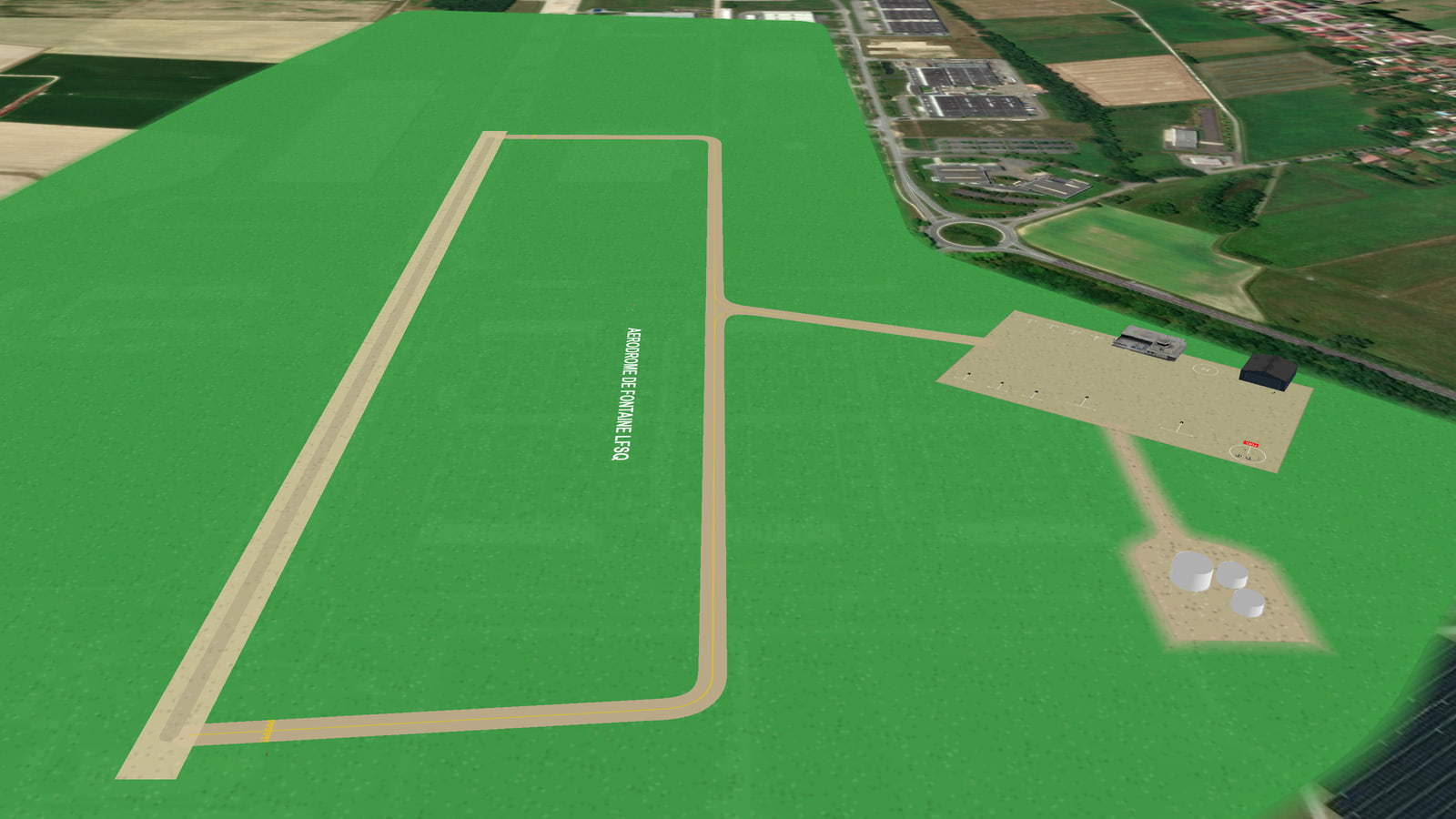 Aerodrome de Fontaine (LFSQ) in Microsoft Flight Simulator 2024