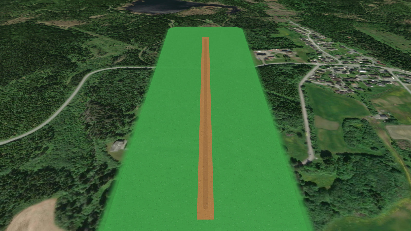 Flatåsen airport (FLAAIR) in Microsoft Flight Simulator 2024
