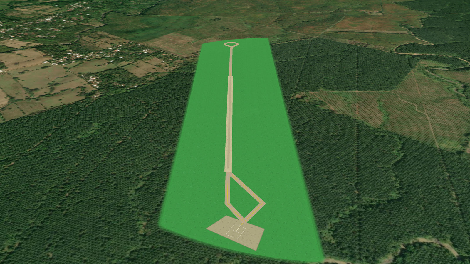 Central Forest Airport (Z858EF) in Microsoft Flight Simulator 2024