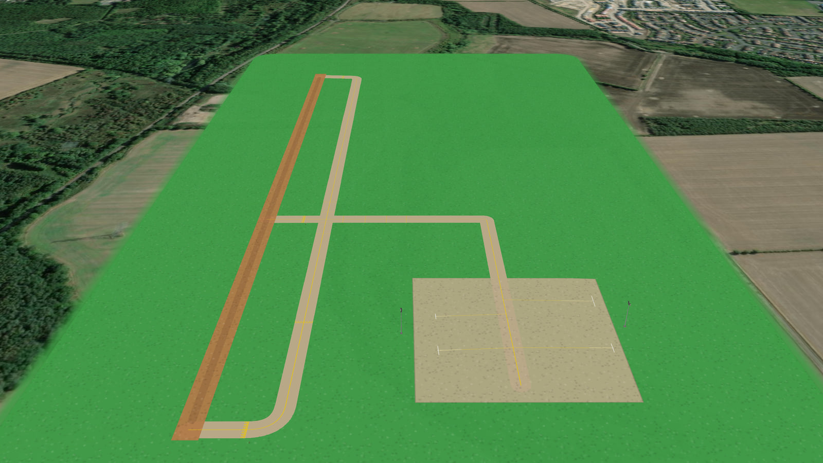 bedlington international airport (EGNB) in Microsoft Flight Simulator 2024