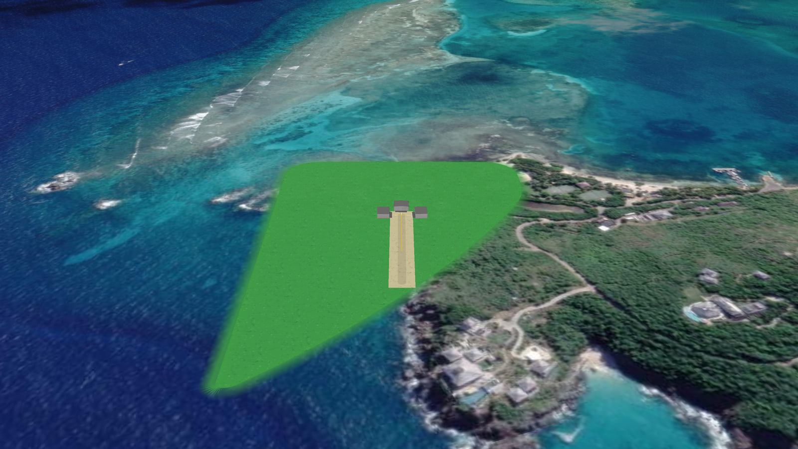 British Virgin Island Bush Runway (BVIG) in Microsoft Flight Simulator 2024