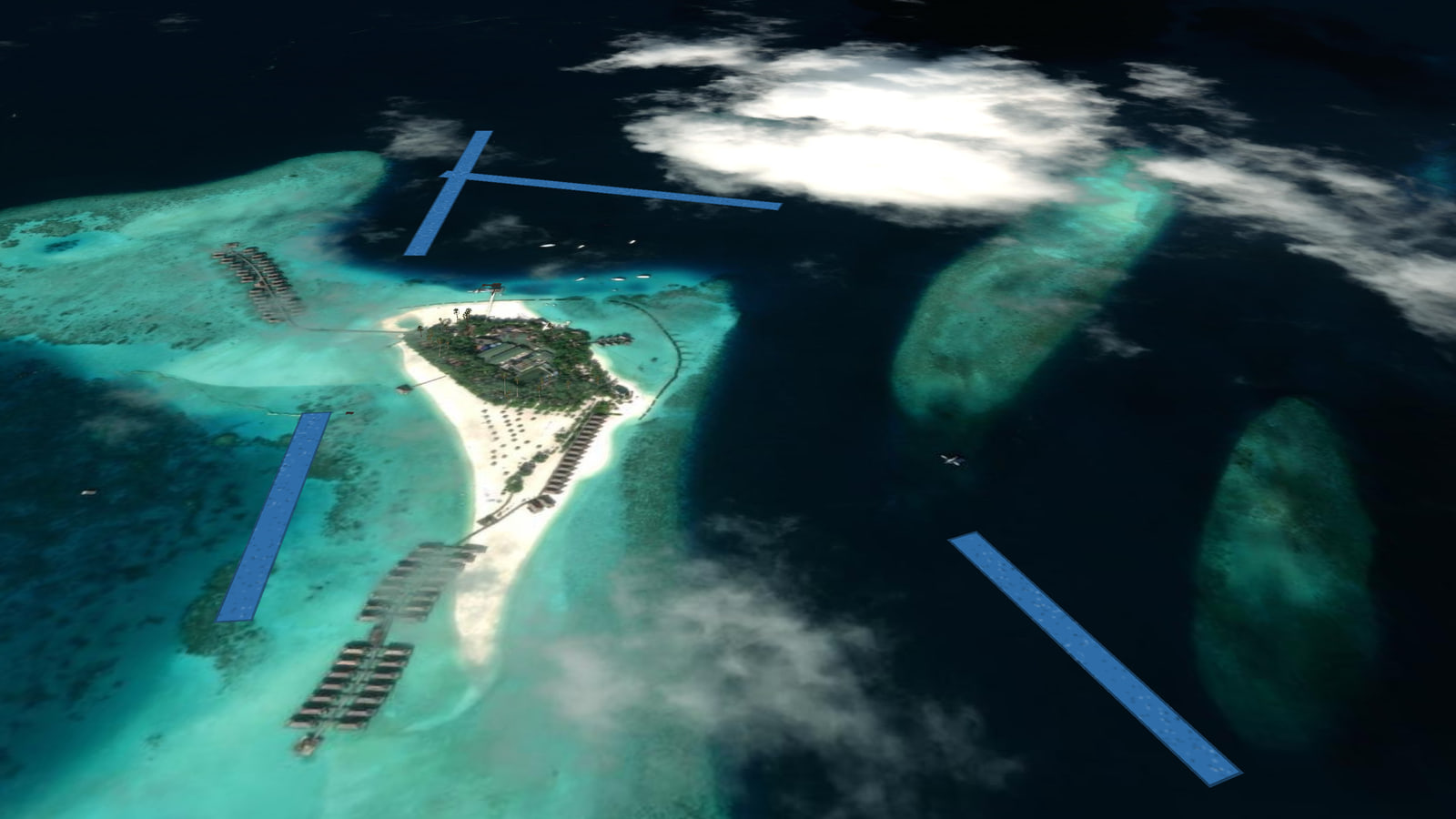 Moofushi sea base (VRMOO) in Microsoft Flight Simulator 2024