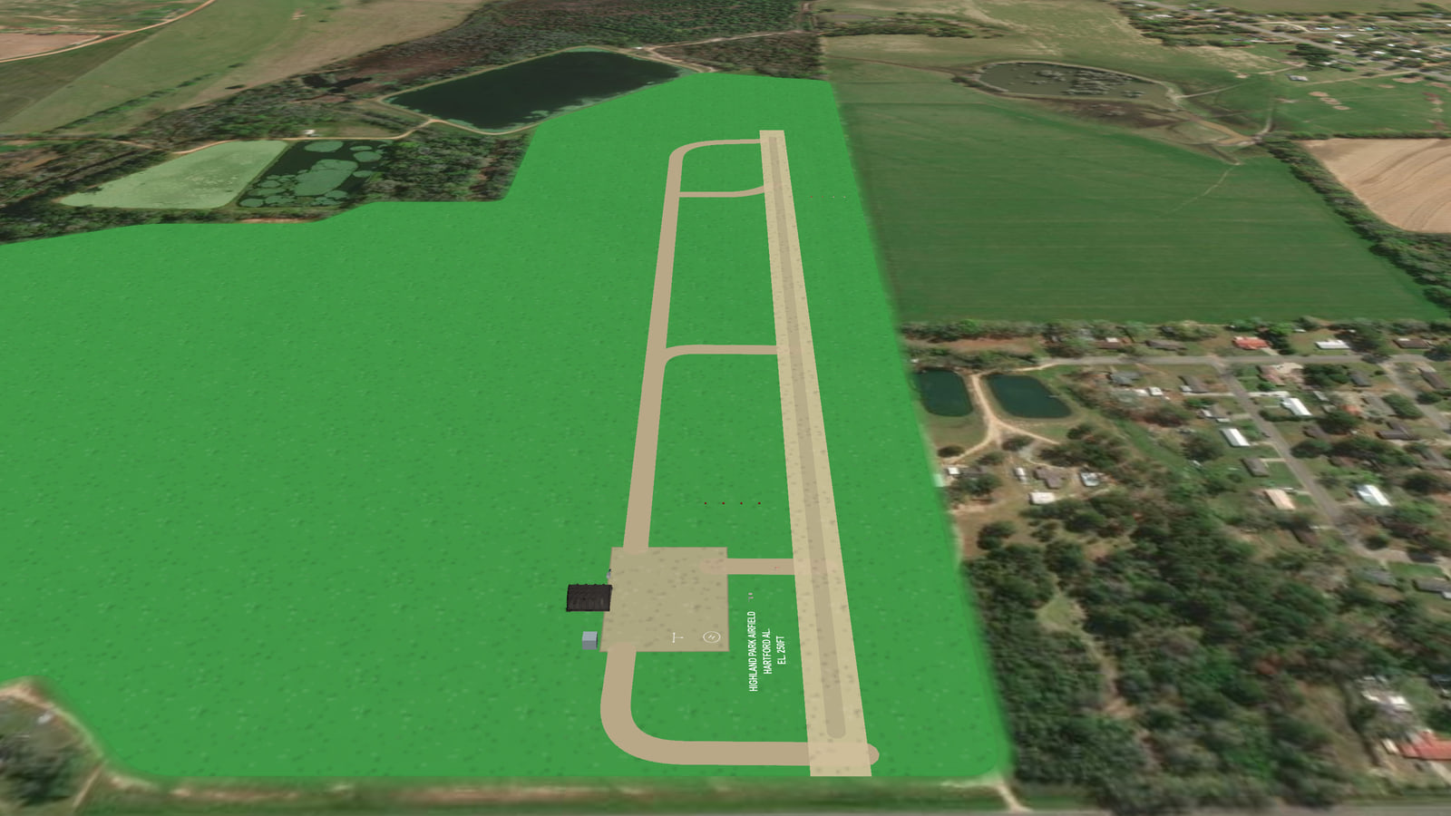 Highland Park Airfield (KHLD) in Microsoft Flight Simulator 2024