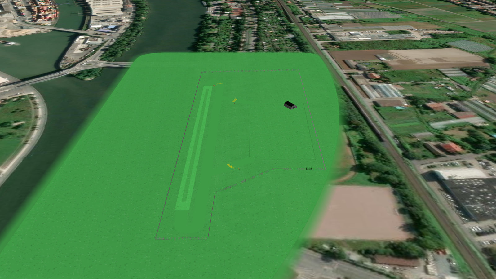 Frankfurt City Airfield (ED6CA) in Microsoft Flight Simulator 2024