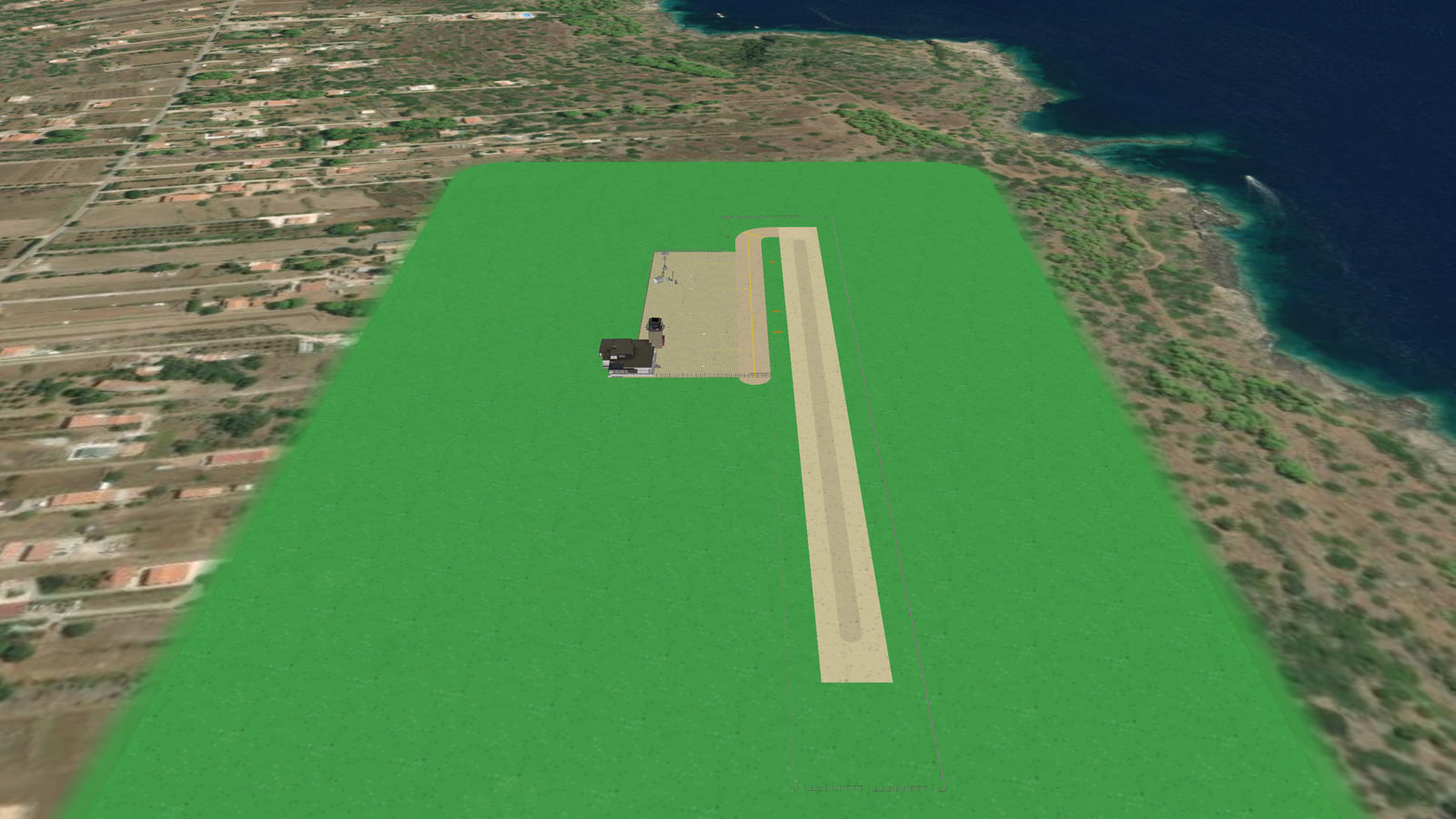 Volcano-Ostica Airport (LIOO) in Microsoft Flight Simulator 2024