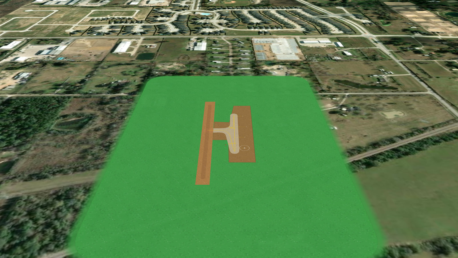 Tomball Regional Airport (TZ1C) in Microsoft Flight Simulator 2024