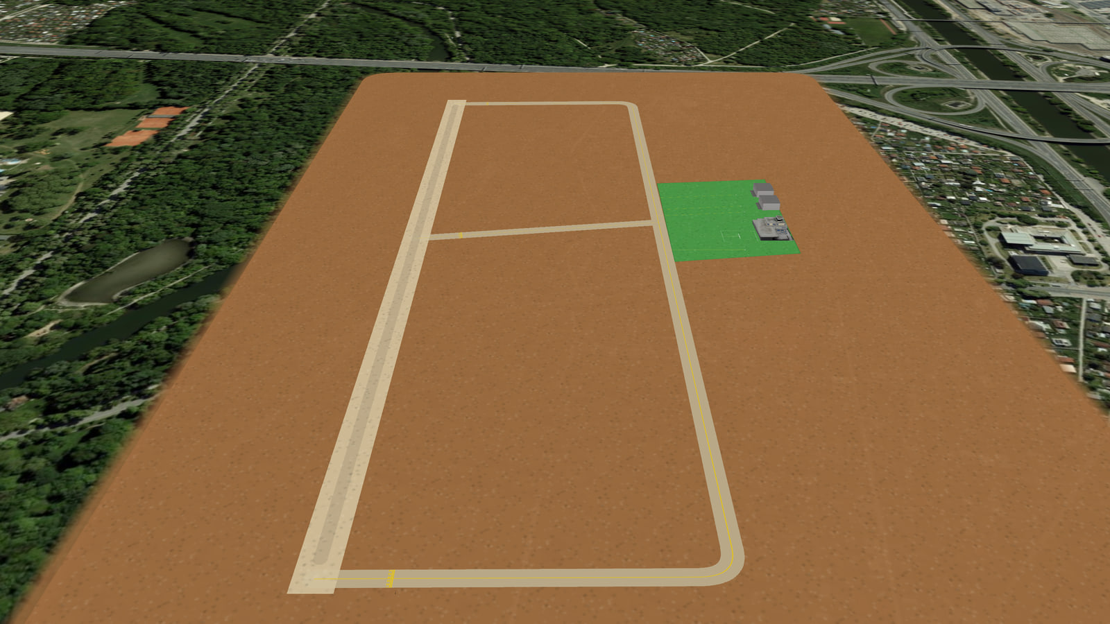 Vienna Central Airport (LOCW) in Microsoft Flight Simulator 2024