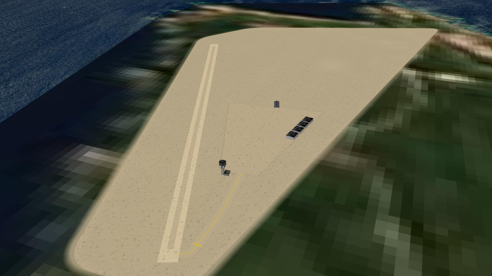 André and Gaston Durville Memorial Airport (LFHELI) in Microsoft Flight Simulator 2024