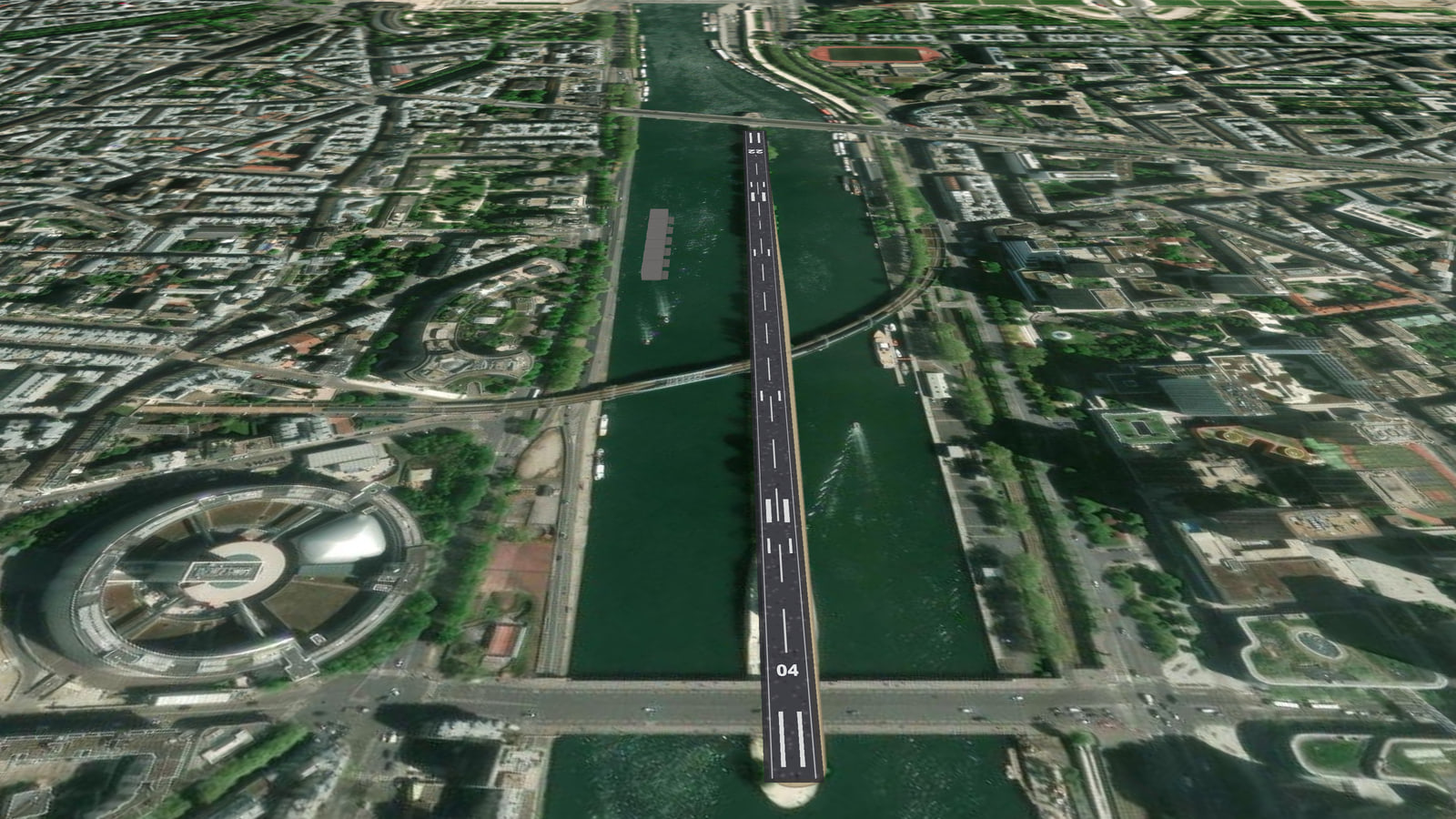 Aéroport à l'Ile-aux-Cygnes (LPARIS) in Microsoft Flight Simulator 2024
