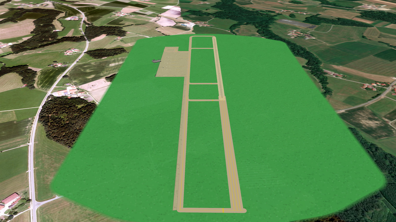 Traunstein Airport (EDDTS) in Microsoft Flight Simulator 2024