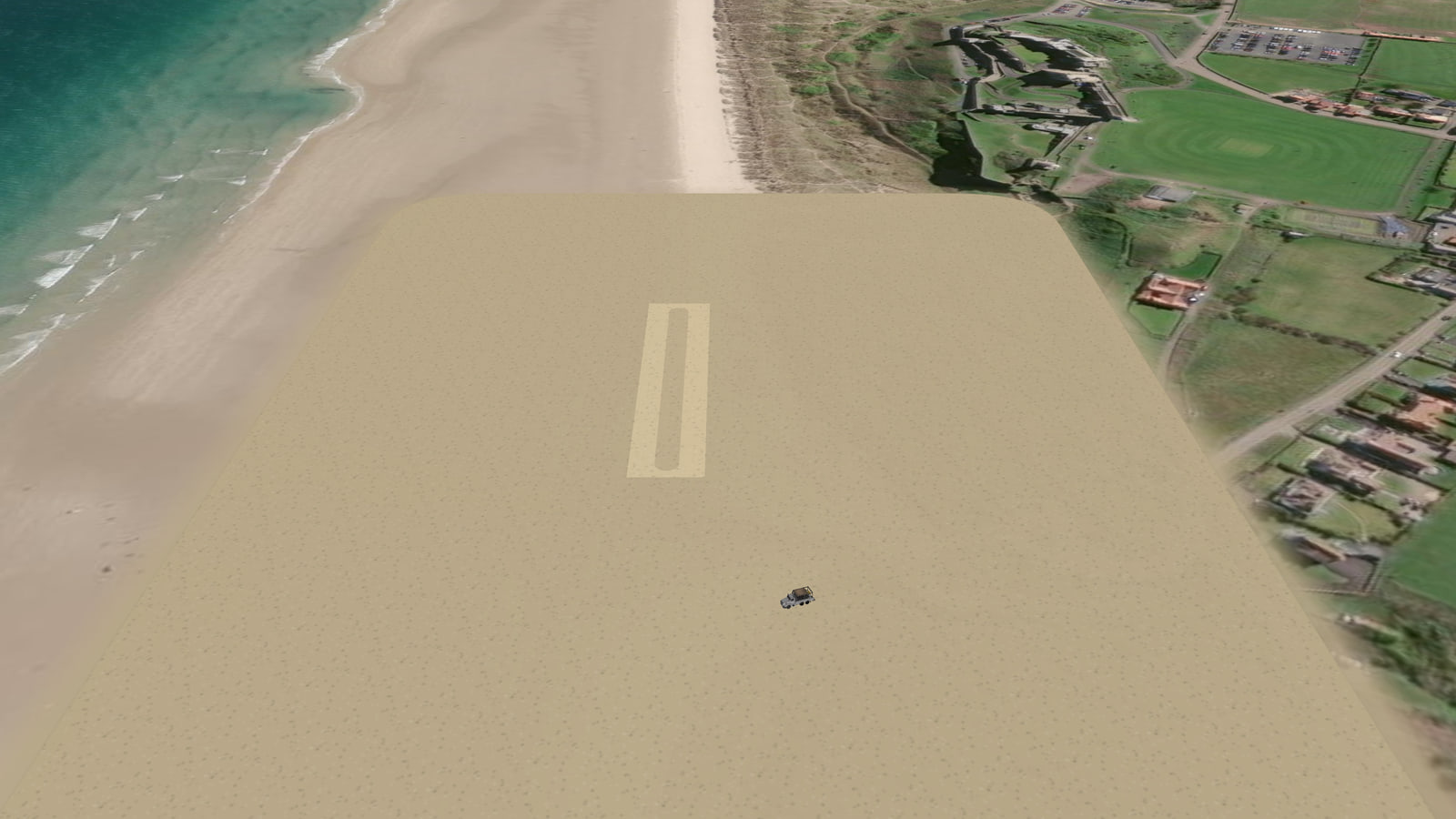 Bamburgh Beachport (Z4880A) in Microsoft Flight Simulator 2024