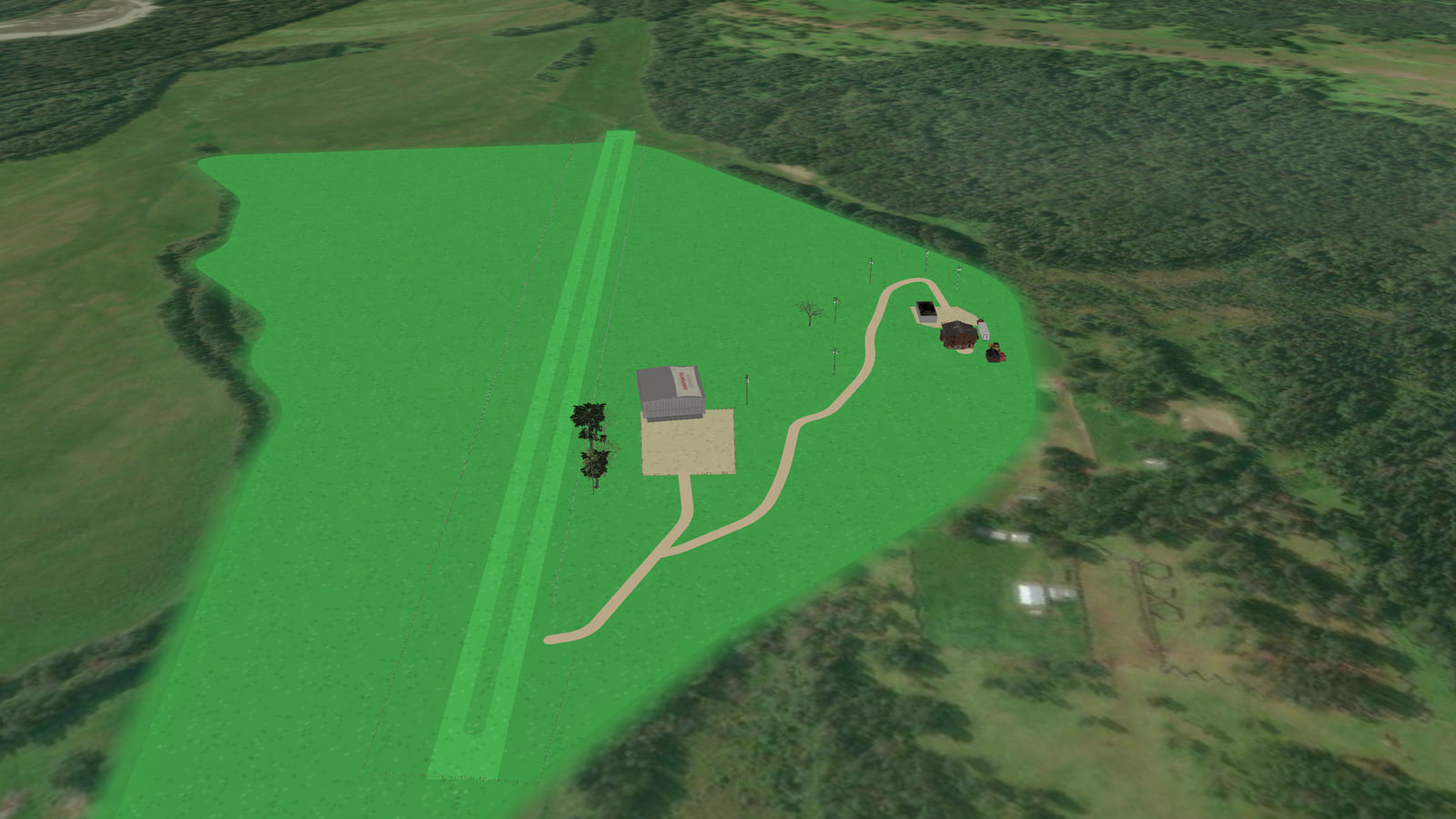 South Tuchodi Cabins And Airstrip #2 (OG3) in Microsoft Flight Simulator 2024