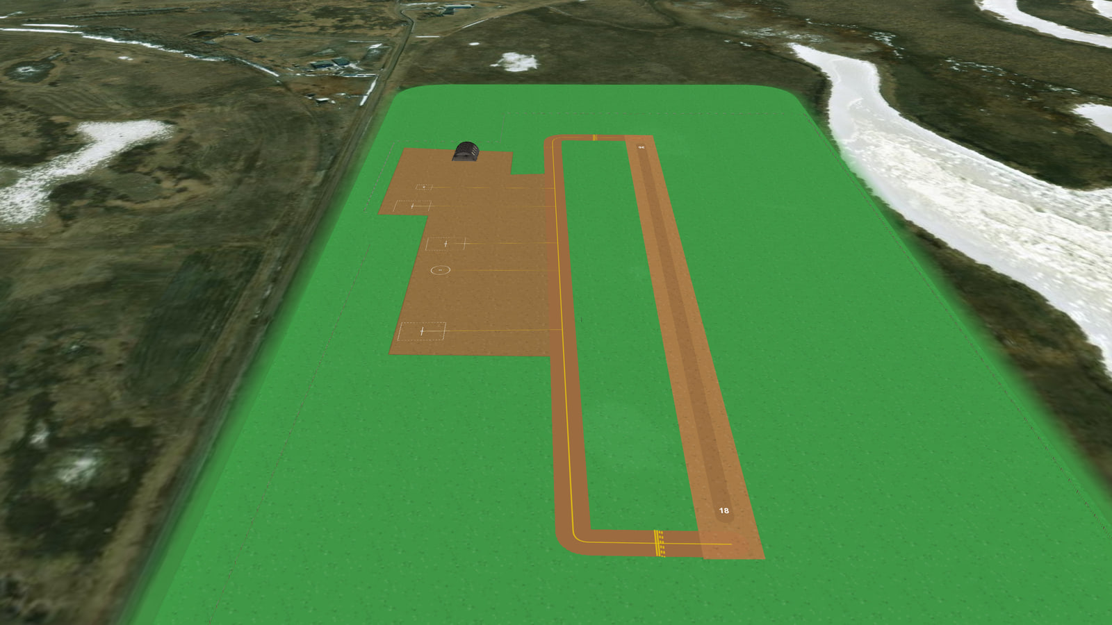 Lagndon Field (CYLG) in Microsoft Flight Simulator 2024