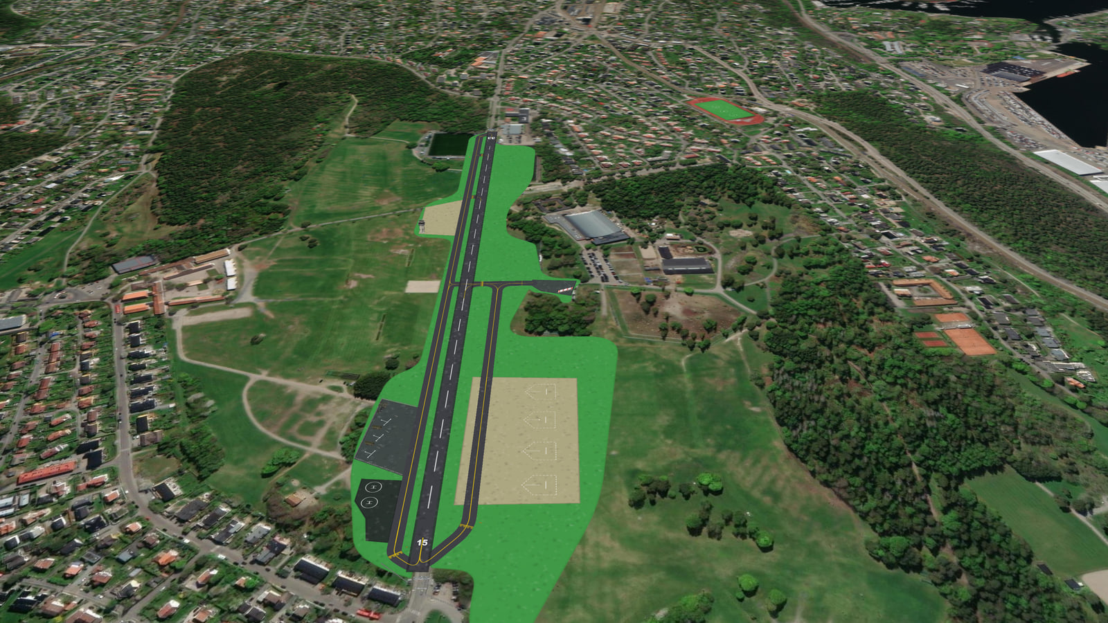 Ekeberg Airbase (ENEK) in Microsoft Flight Simulator 2024