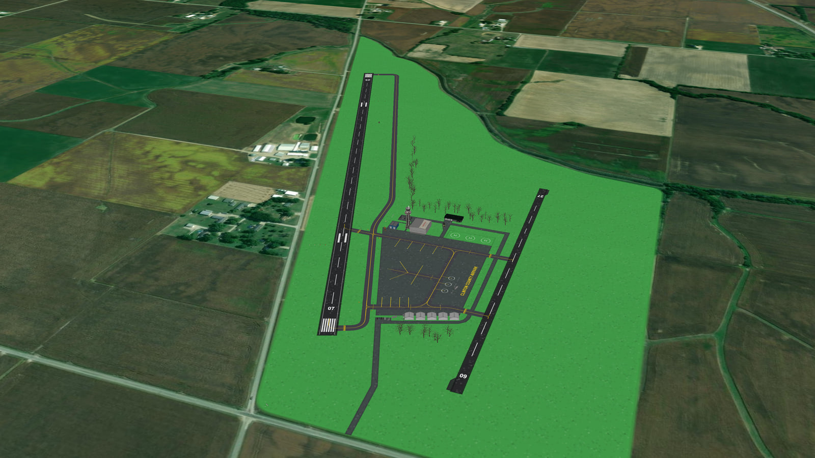 Clinton County Airpark (KLTN) in Microsoft Flight Simulator 2024