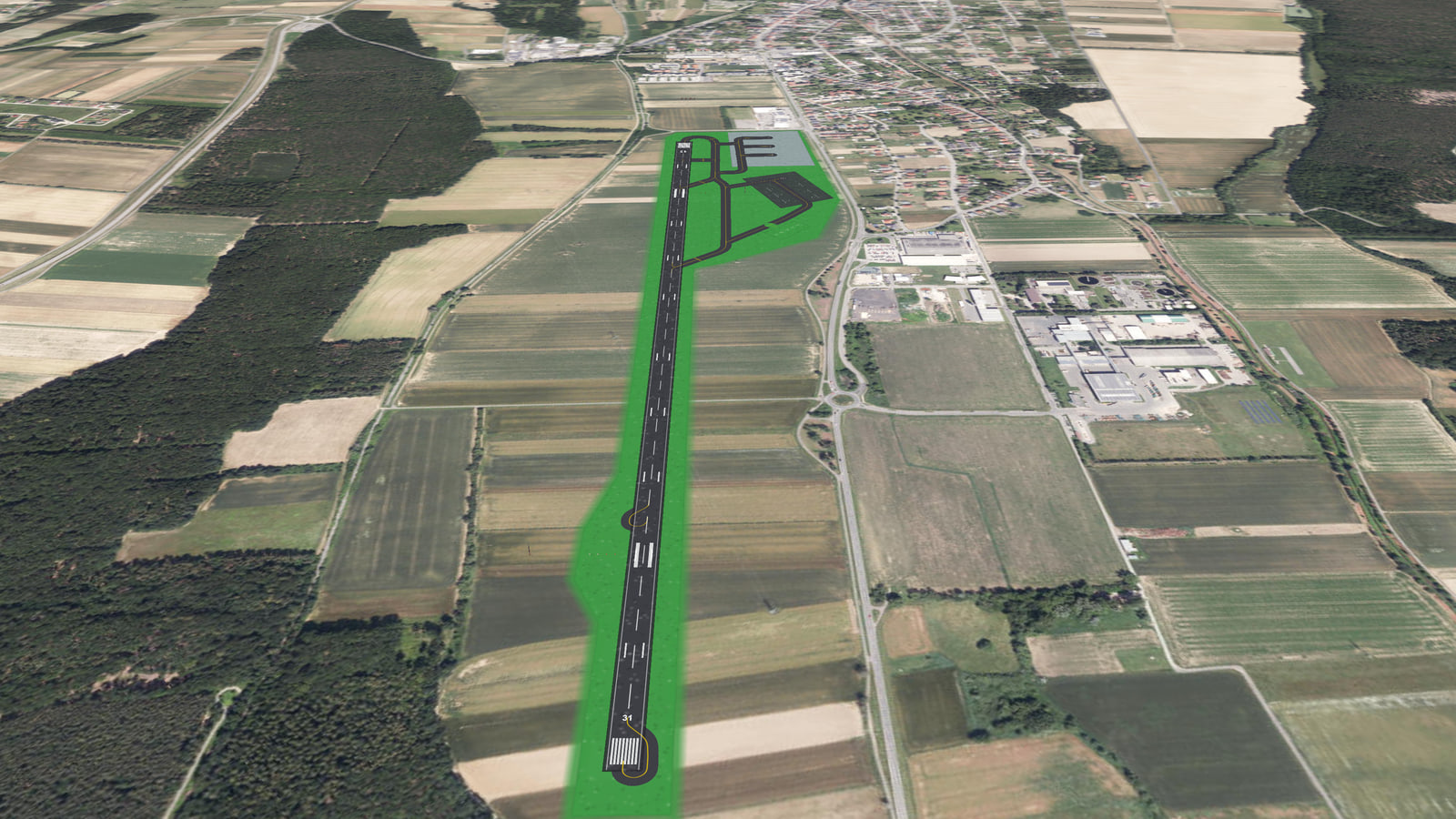 Oberpullendorf Airport (LOPL) in Microsoft Flight Simulator 2024