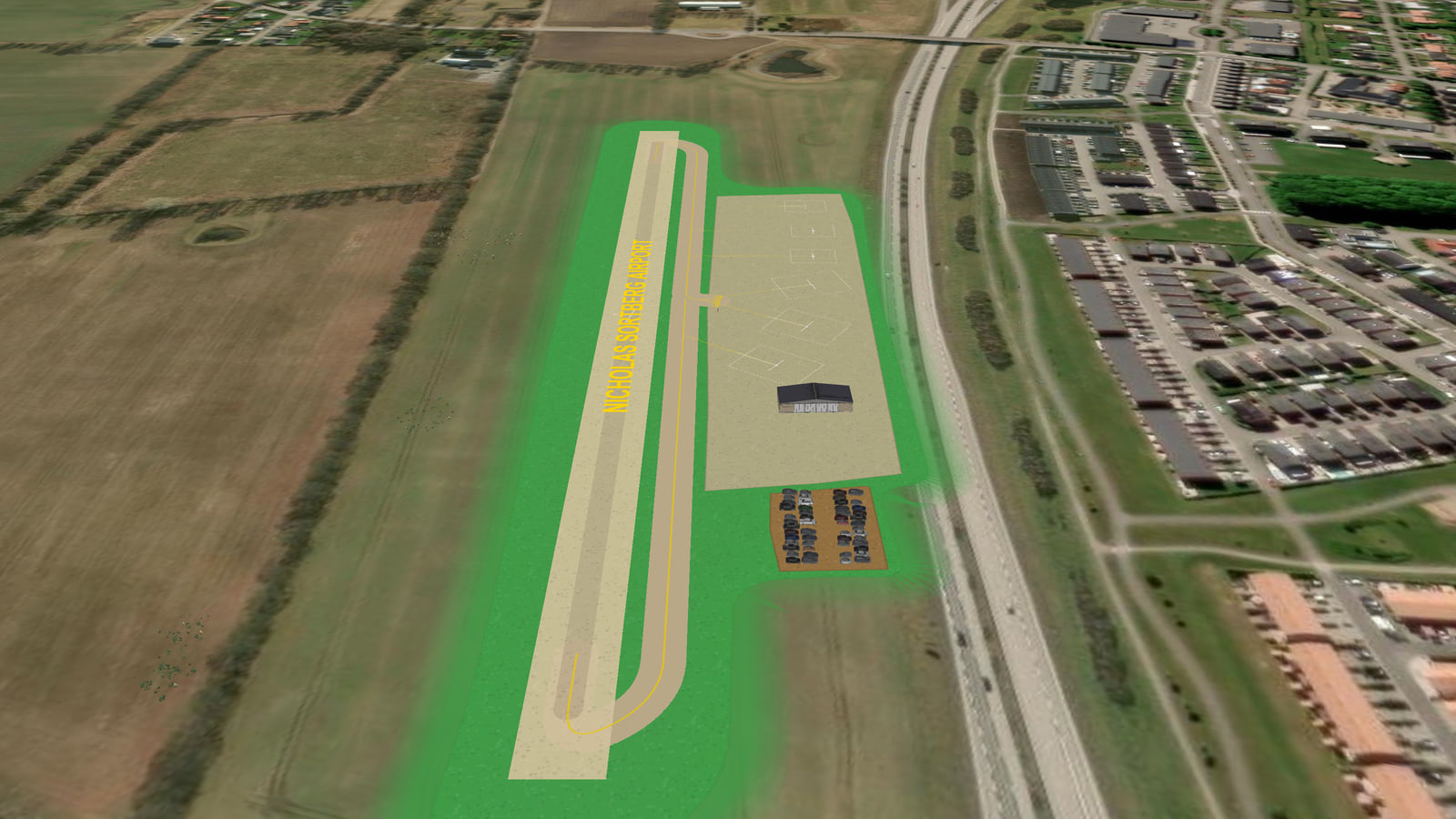 Nicholas Sortberg Airport (ESNJS) in Microsoft Flight Simulator 2024
