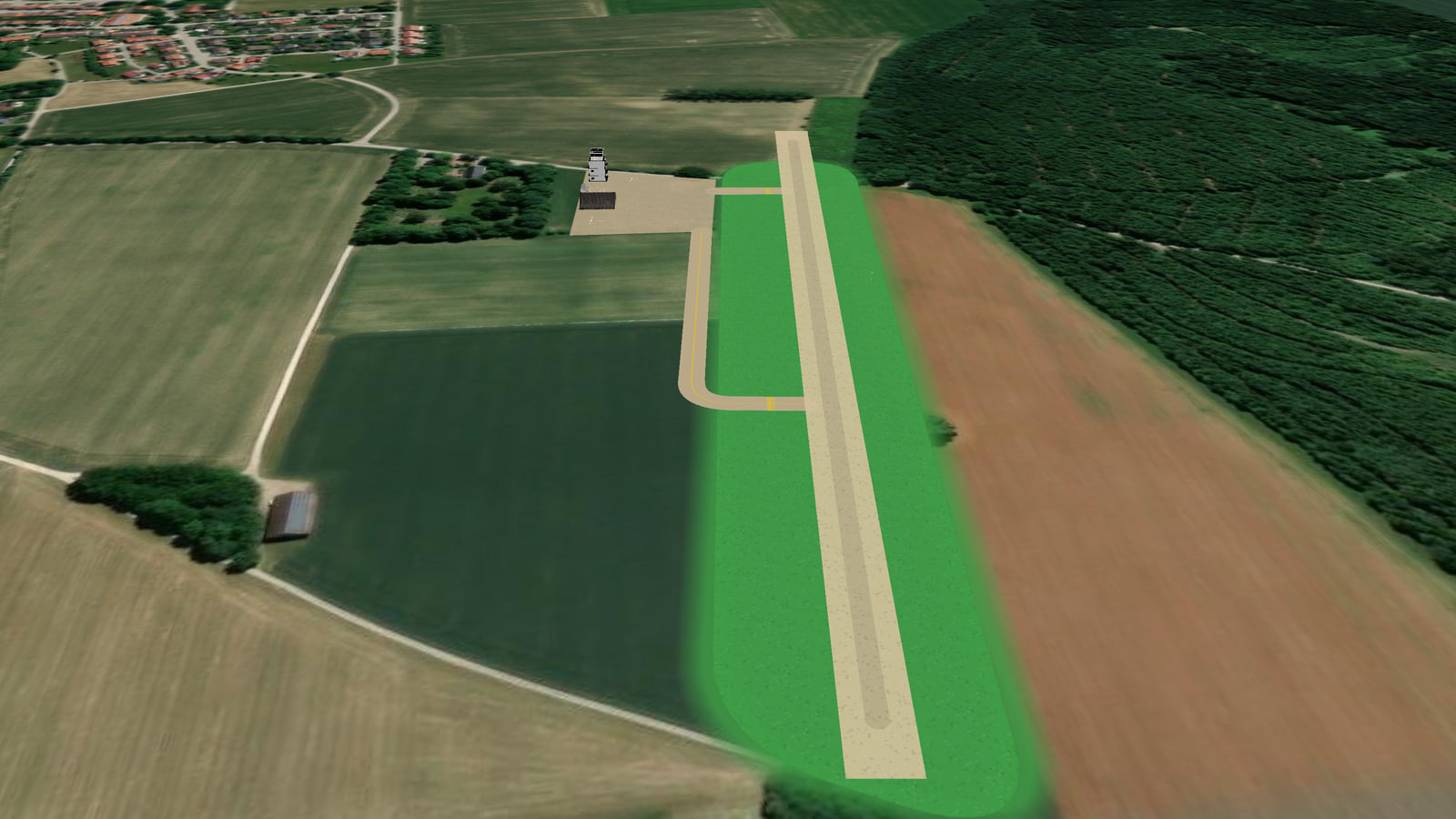 Sauerlach airfield (EDKKL) in Microsoft Flight Simulator 2024