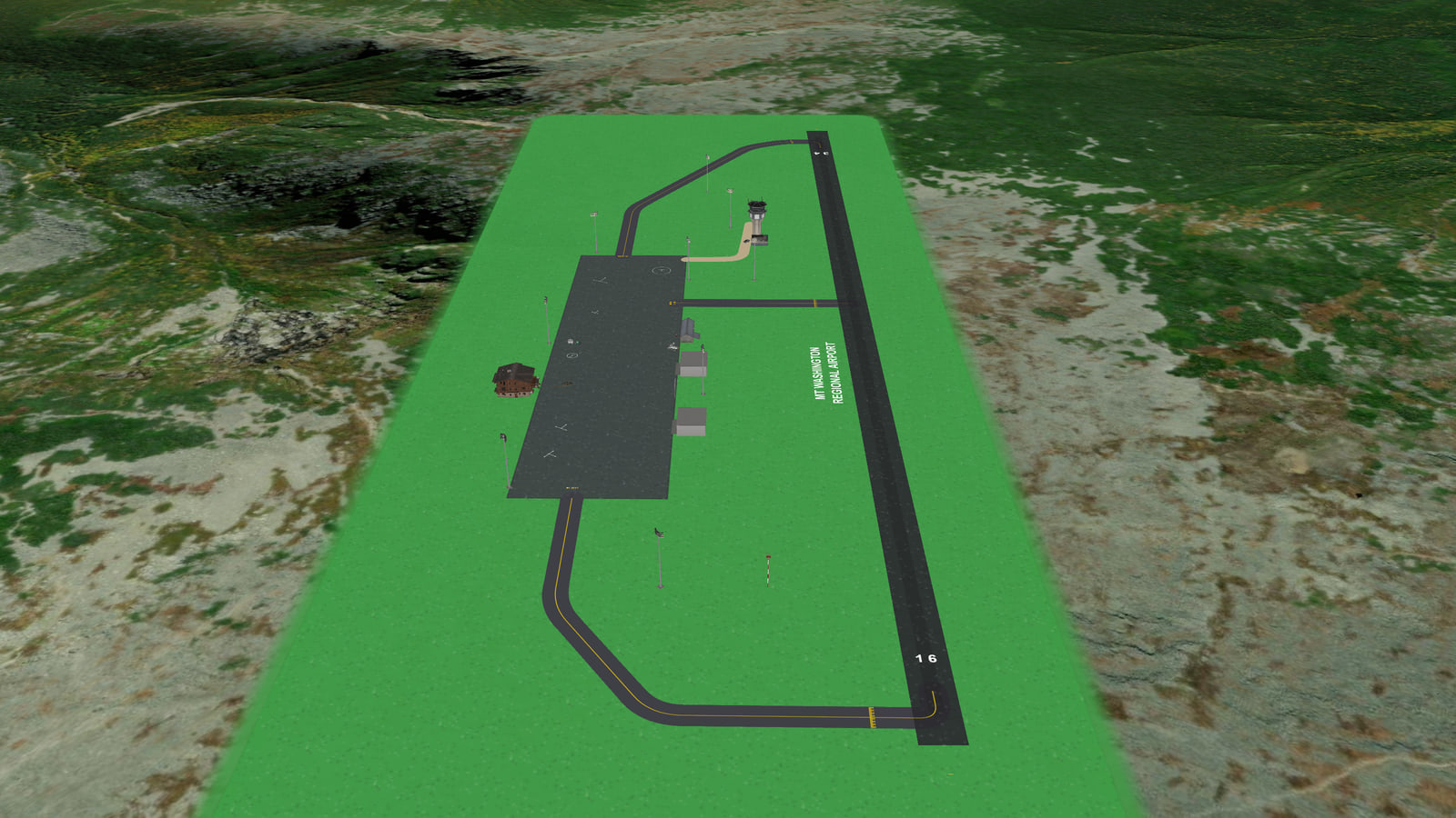 Mt Washington Regional Airport (NH603) in Microsoft Flight Simulator 2024