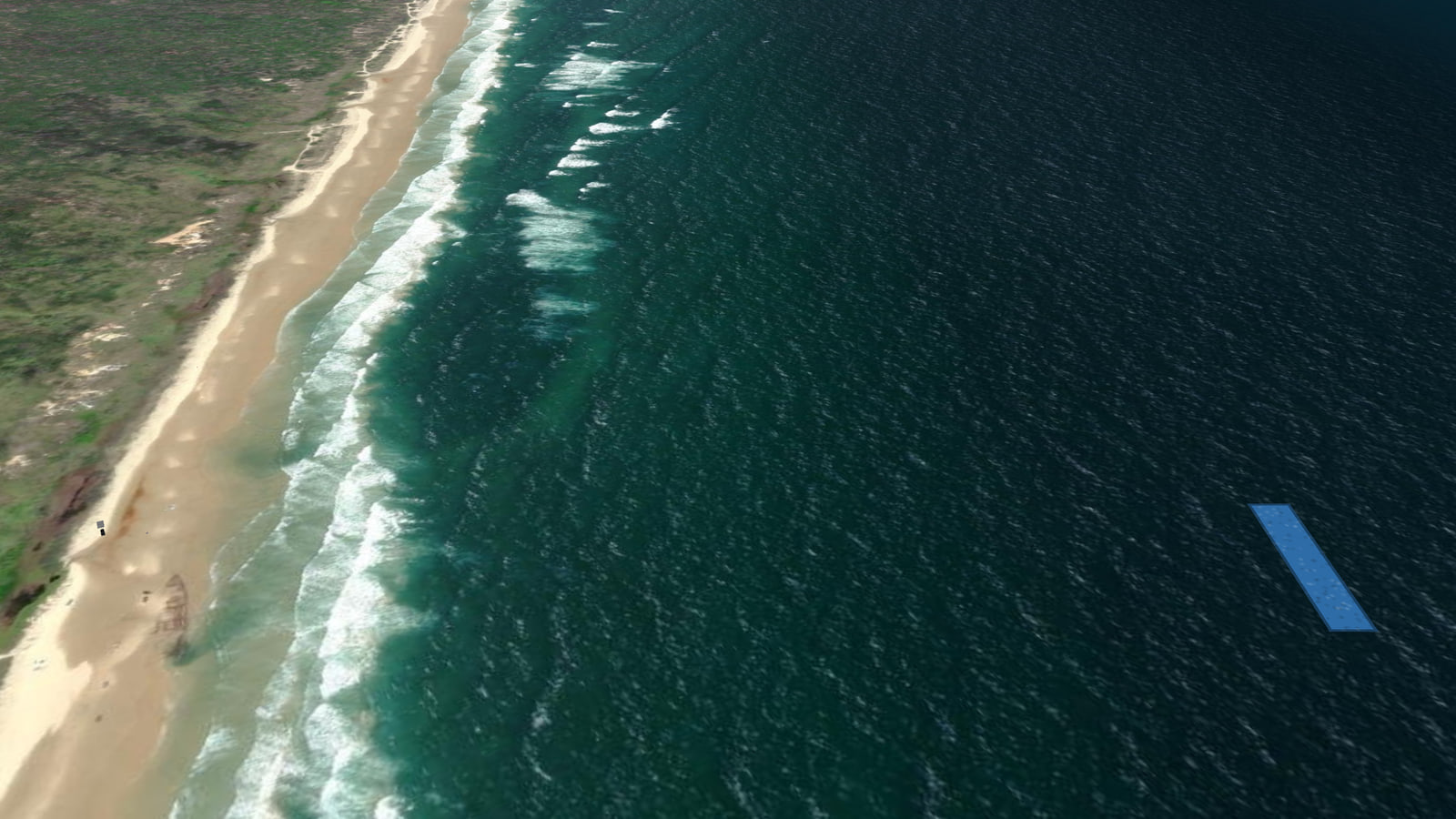 Frazer Island beach strip (YFZR) in Microsoft Flight Simulator 2024