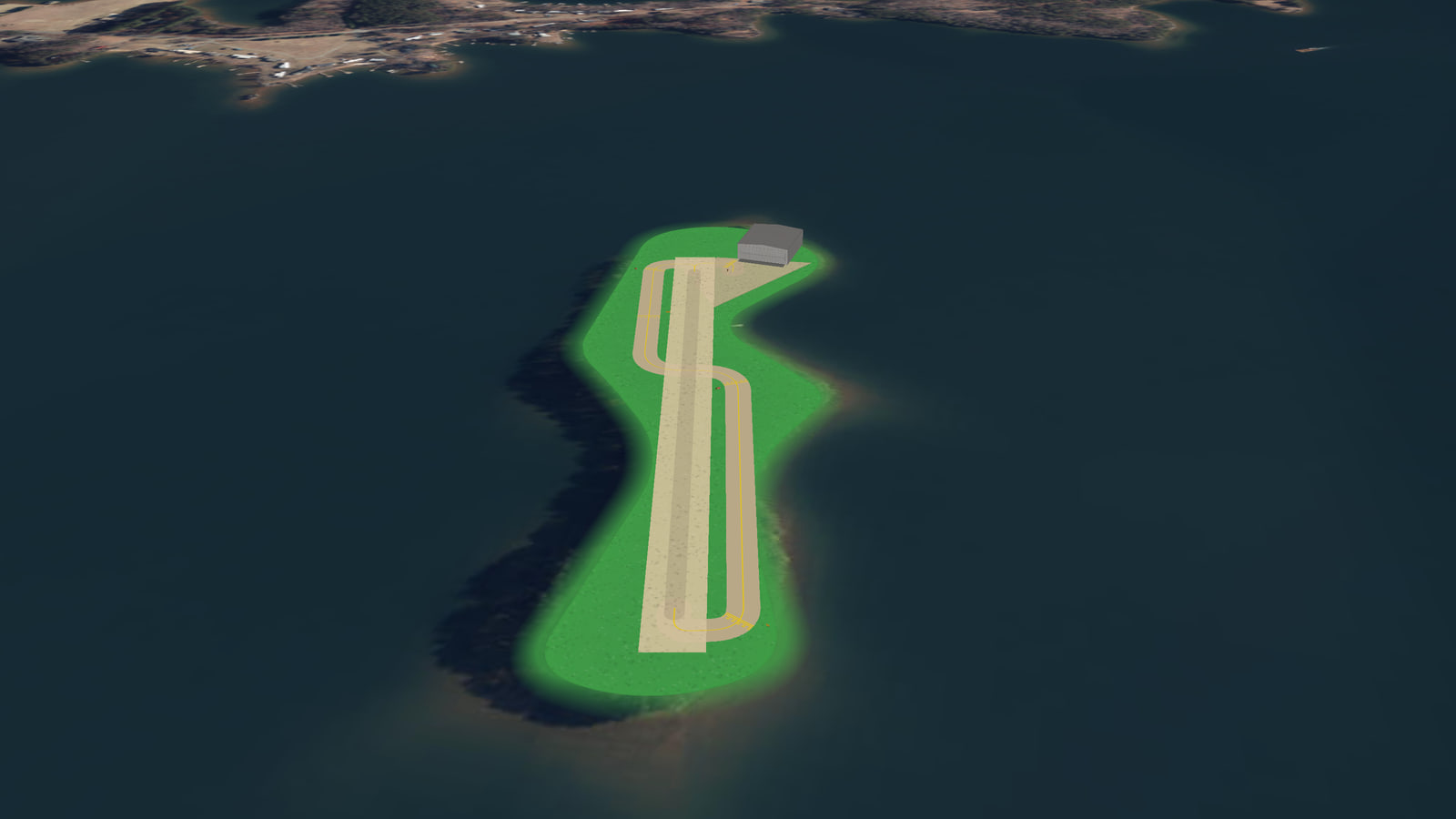 Christmas Tree Island Airport (KSML) in Microsoft Flight Simulator 2024