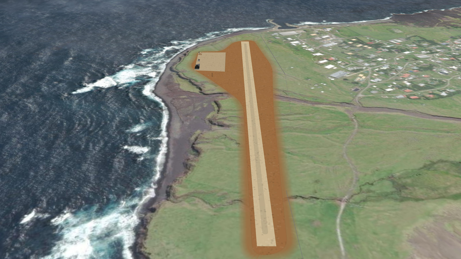 Edinburgh of the seven seas airport (FHED) in Microsoft Flight Simulator 2024