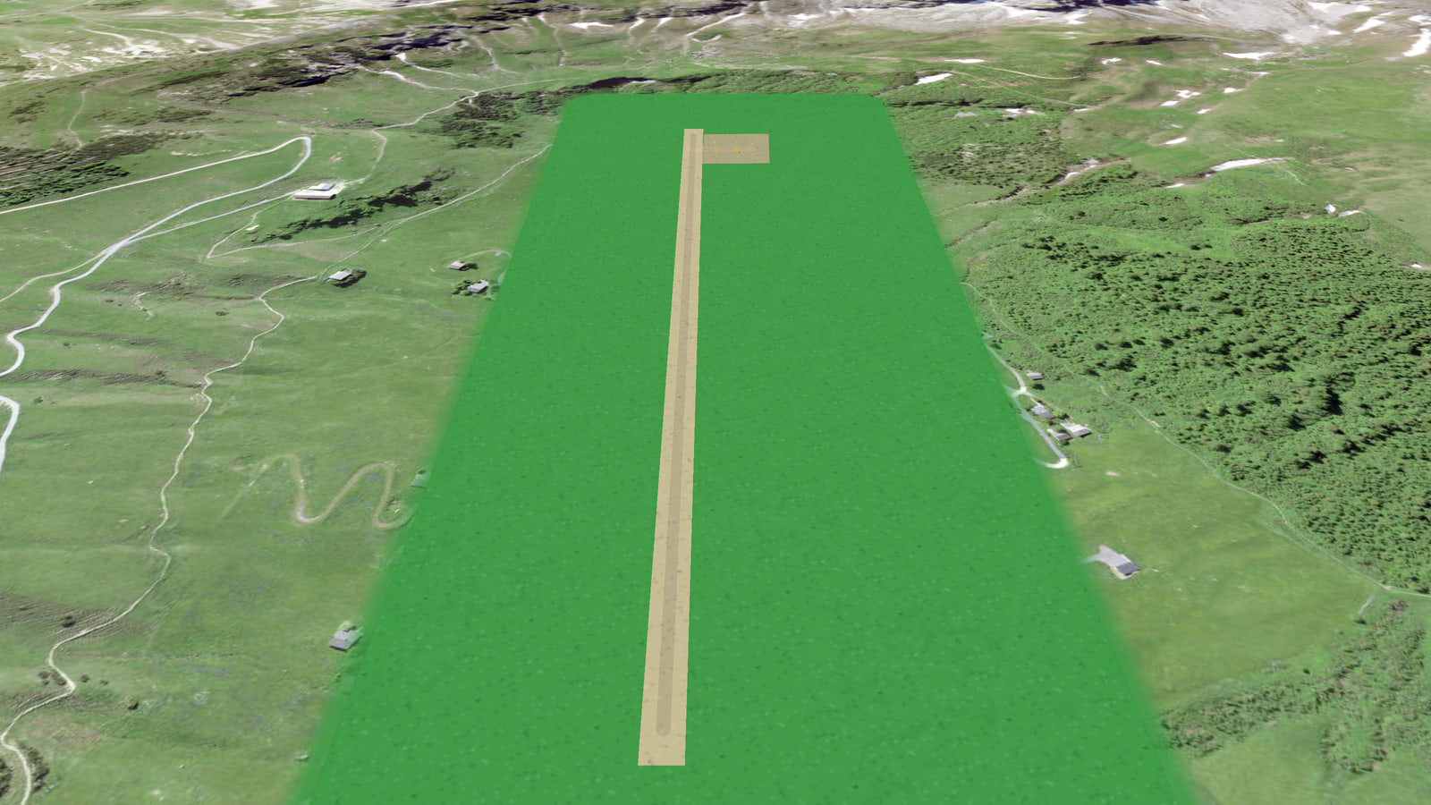 Liechtensteiner Meadows Airfield (LSLM) in Microsoft Flight Simulator 2024