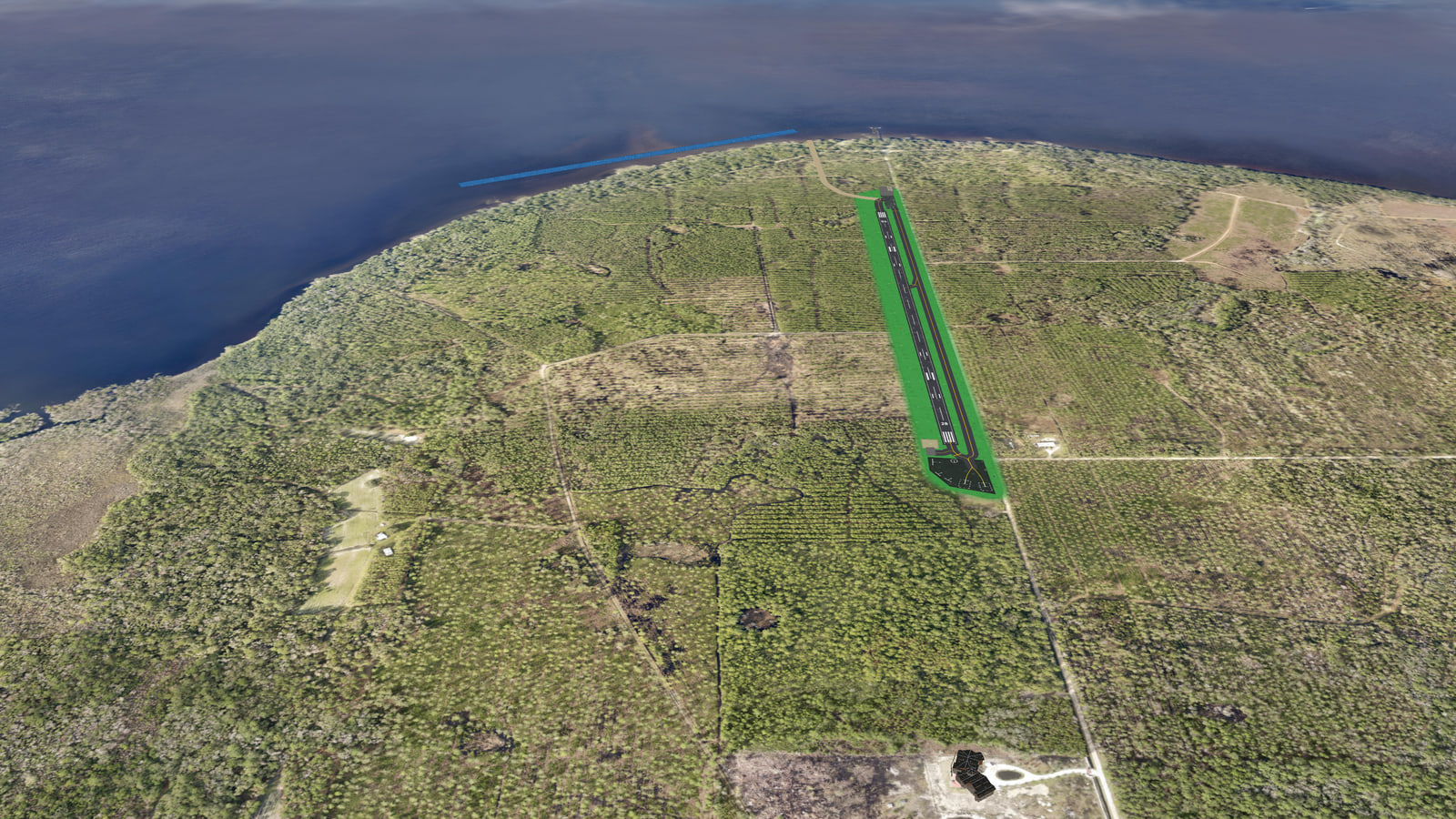 Florida mansion airport (3SK) in Microsoft Flight Simulator 2024