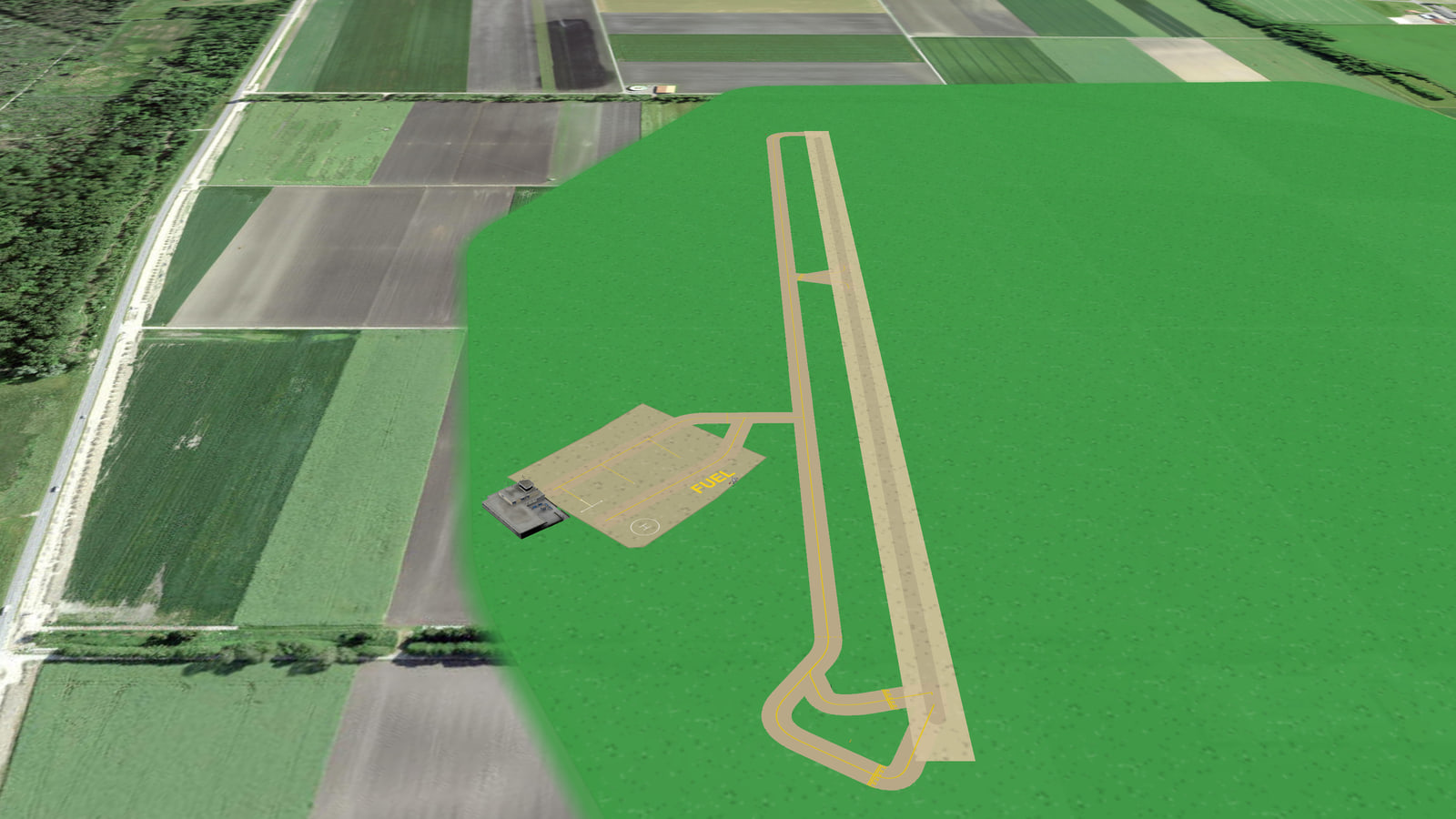 Seeland International Airport (LSVS) in Microsoft Flight Simulator 2024