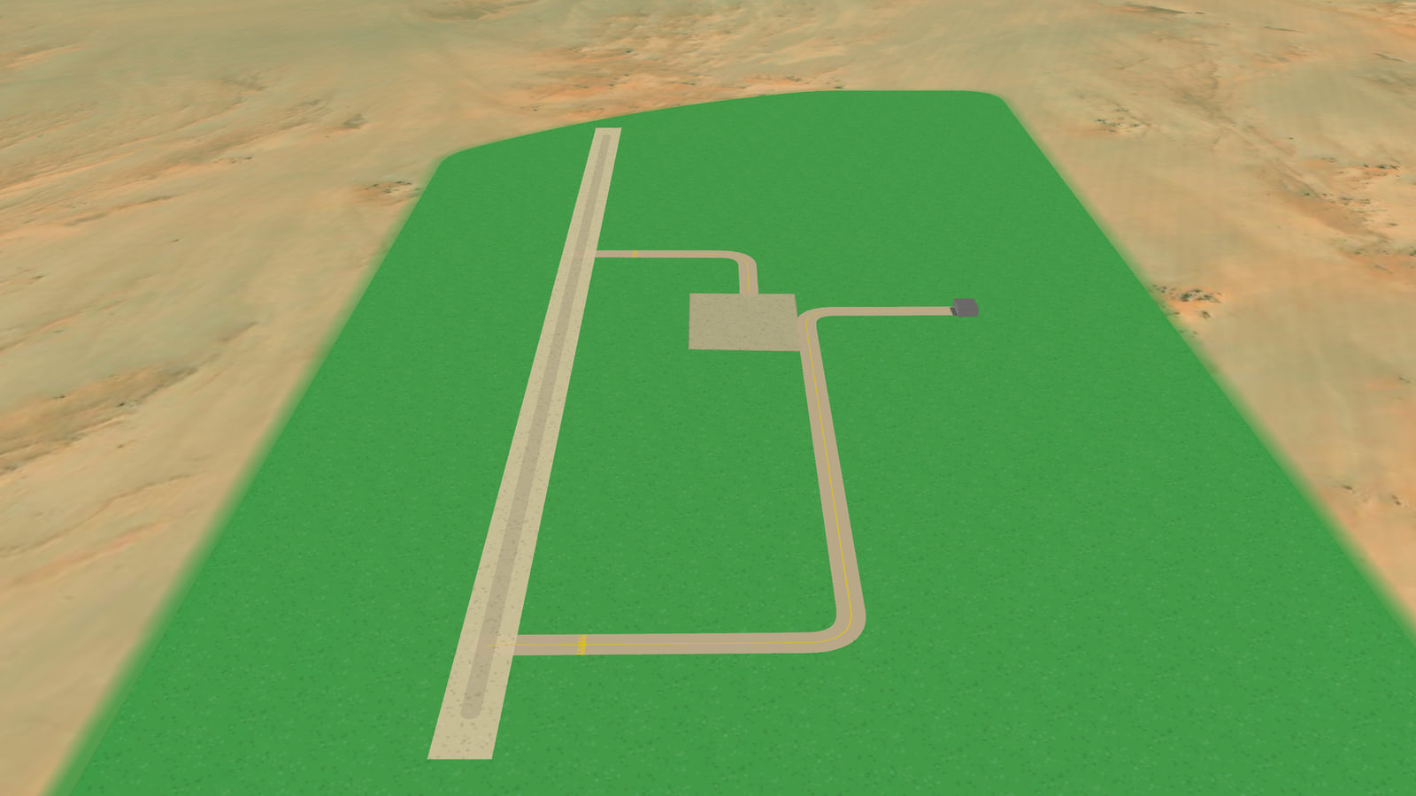 middle of desert airfield (DESRT) in Microsoft Flight Simulator 2024