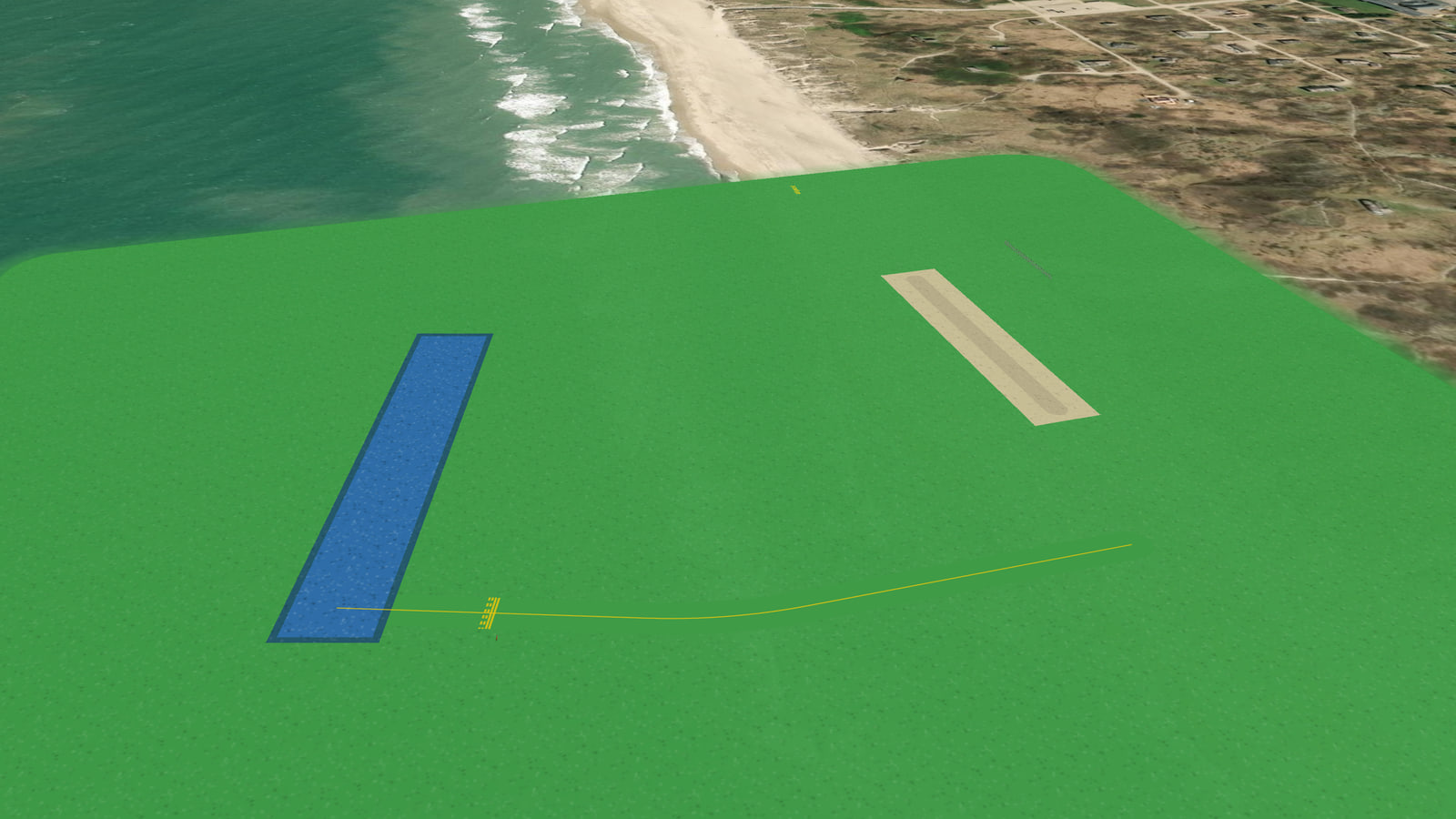 Vedersø Klit airport (Z464A4) in Microsoft Flight Simulator 2024