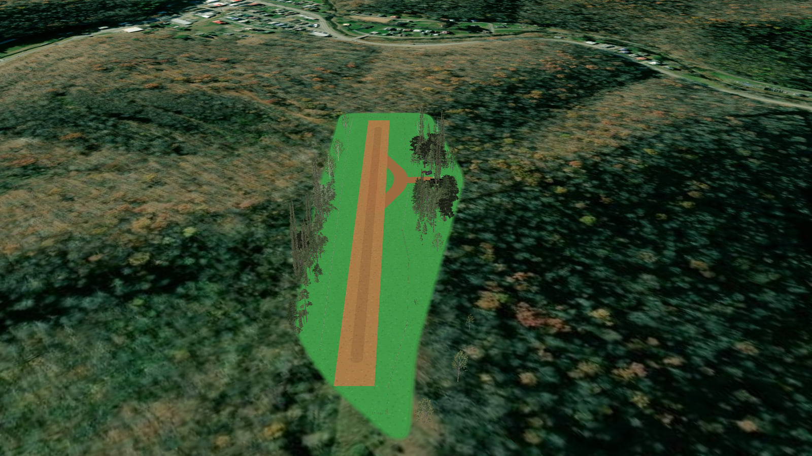 Hundred Airport (WV84) in Microsoft Flight Simulator 2024