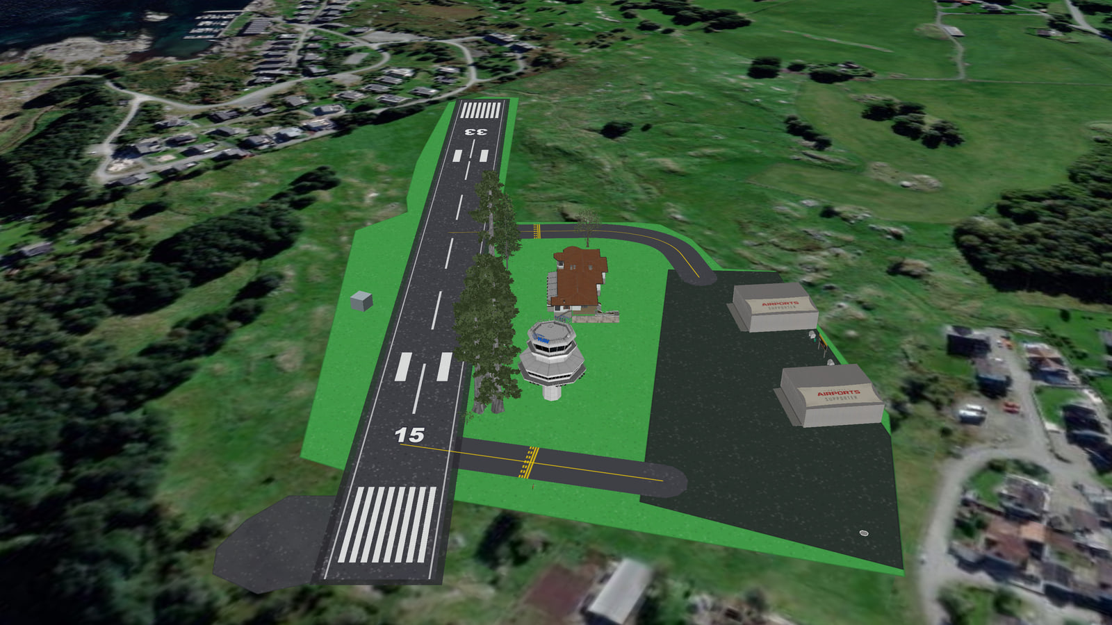 Lundetunet airport (ENZVV) in Microsoft Flight Simulator 2024